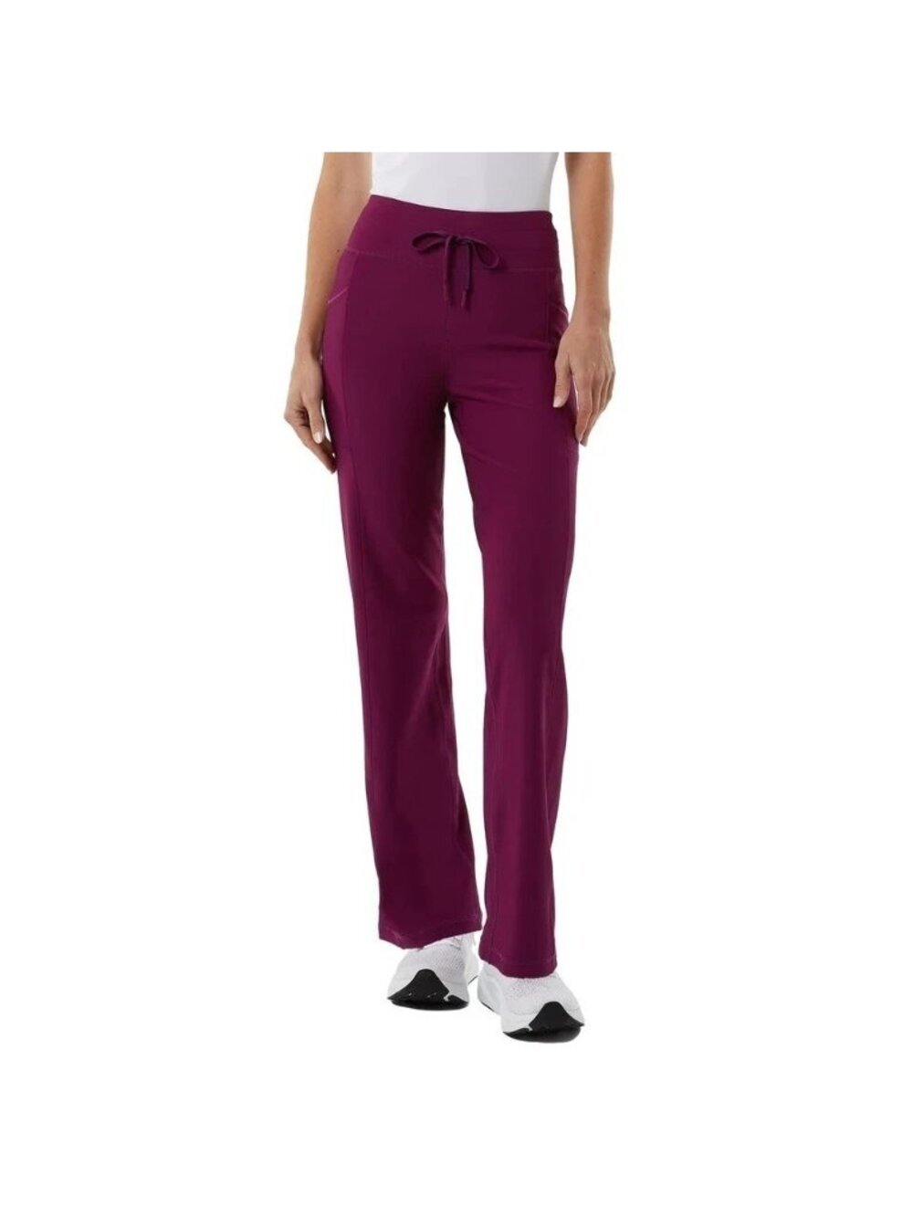 NWT 32 Degrees Cool Women's S Active Flare Pants Purple High Waist Pockets P0664